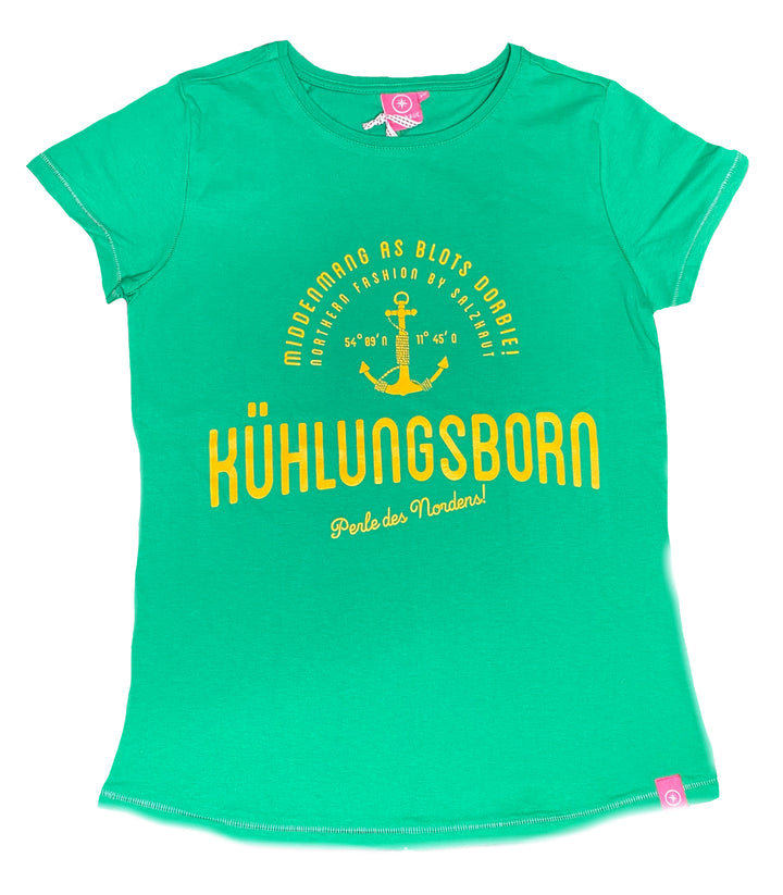 Salzhaut Damen T-Shirt Deern (Anna) "KÜHLUNGSBORN" Perle des Nordens