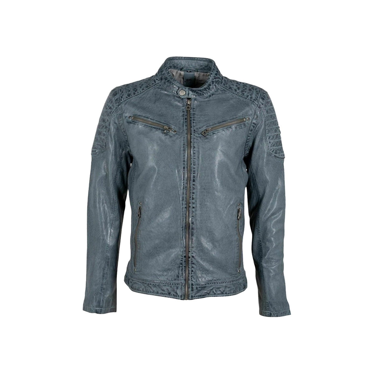 Gipsy Herren Lederjacke Gipsy GMCHENNO LAJORV - blue