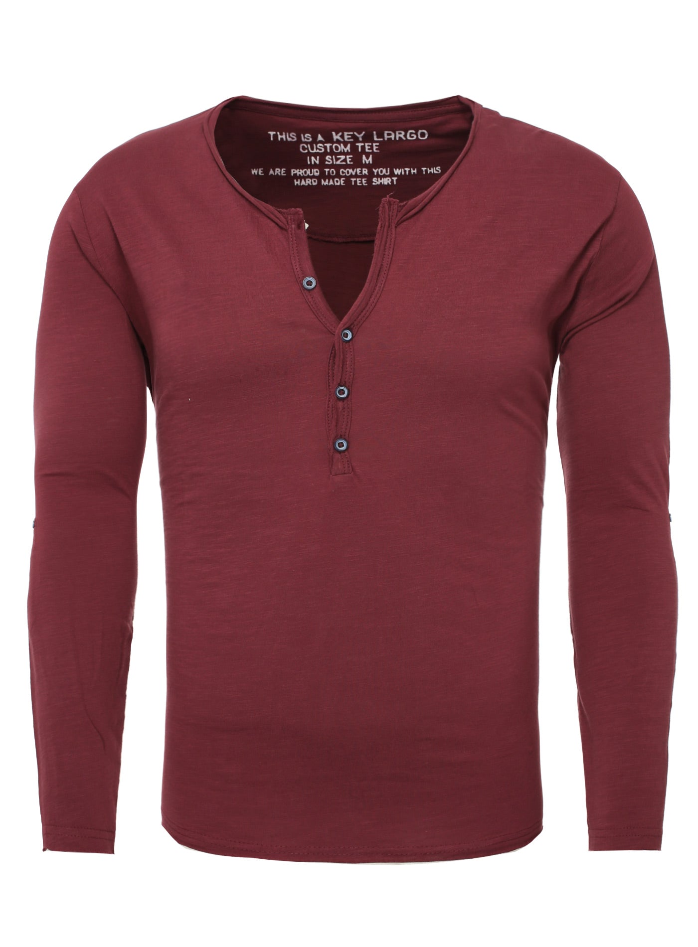 Key Largo Herren Longsleeves MLS Ginger button