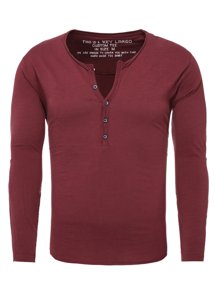 Key Largo Herren Longsleeves MLS Ginger button