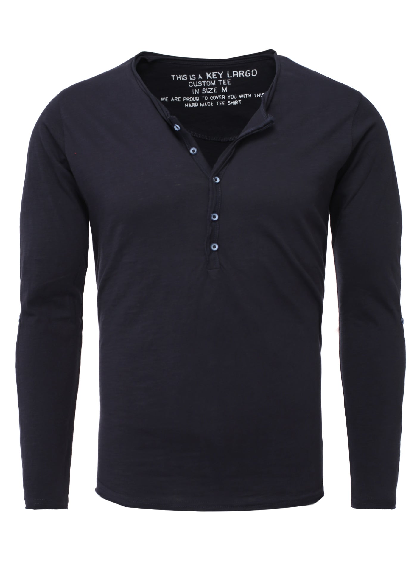 Key Largo Herren Longsleeves MLS Ginger button
