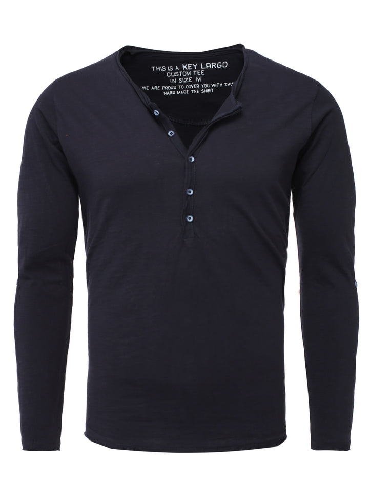 Key Largo Herren Longsleeves MLS Ginger button