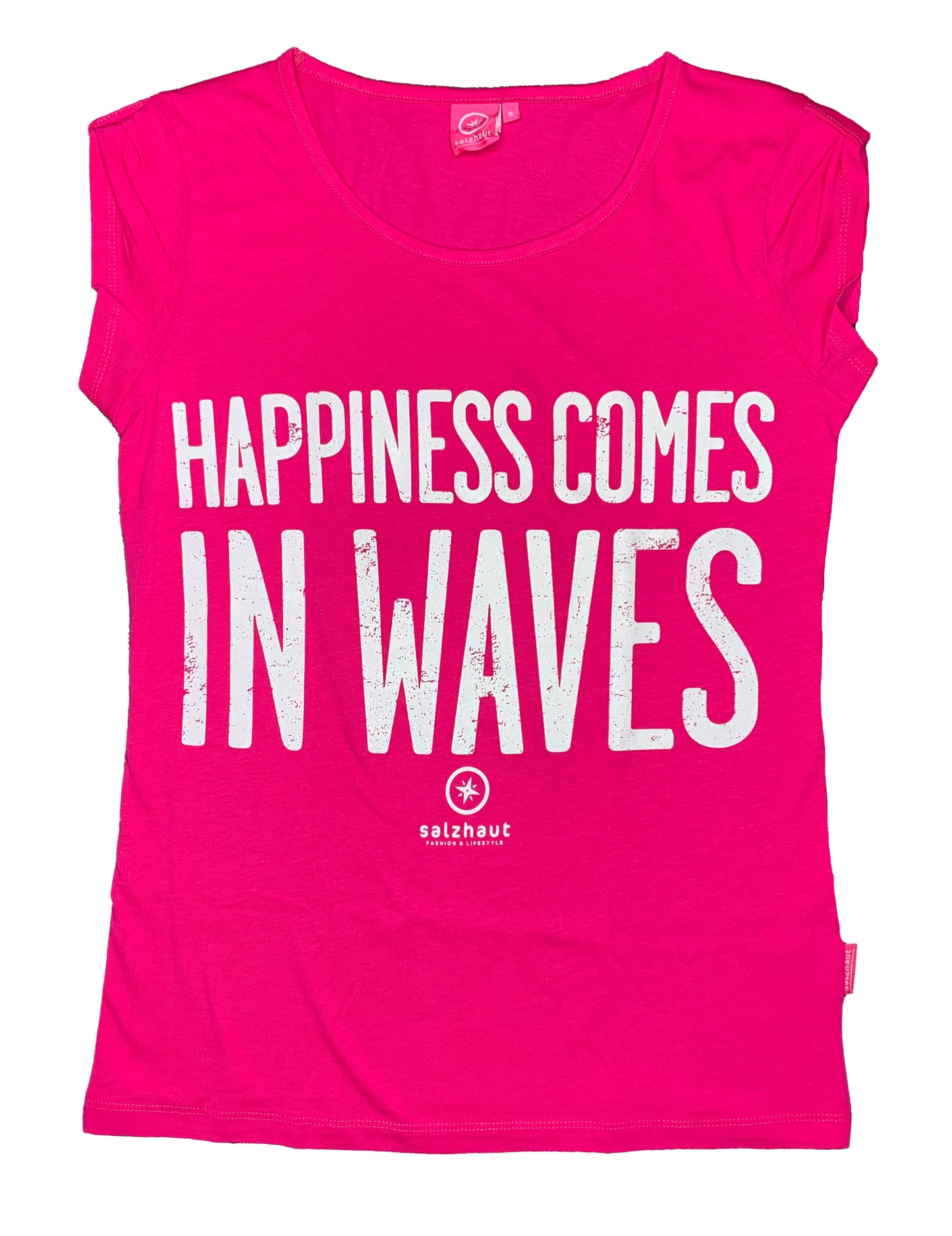 Salzhaut Damen T-Shirt "HAPPINESS COMES IN WAVES"