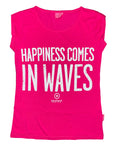 Salzhaut Damen T-Shirt "HAPPINESS COMES IN WAVES"