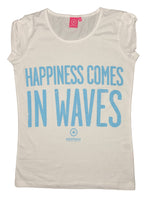 Salzhaut Damen T-Shirt "HAPPINESS COMES IN WAVES"