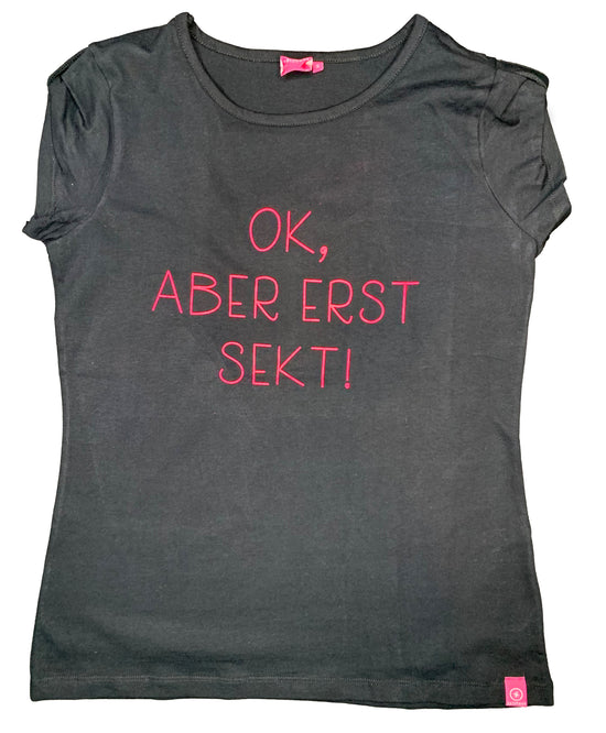 Salzhaut Damen T-Shirt "OK, ABER ERST SEKT!"