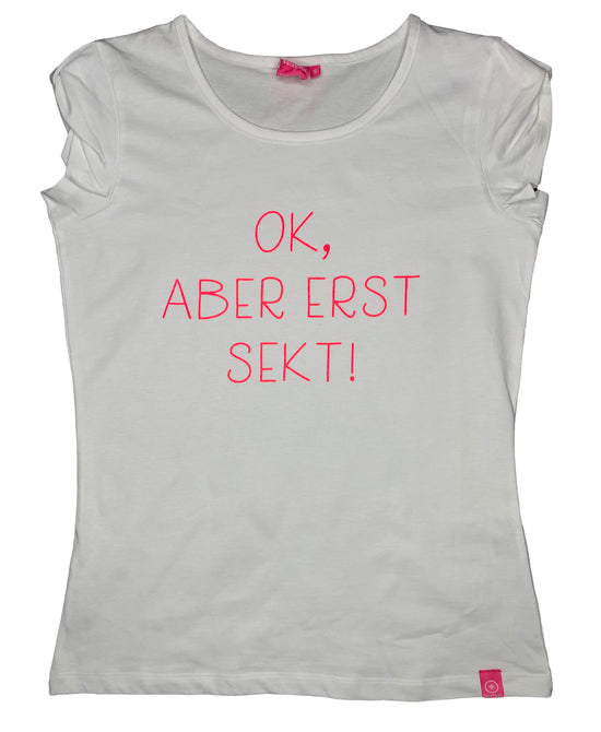 Salzhaut Damen T-Shirt "OK, ABER ERST SEKT!"