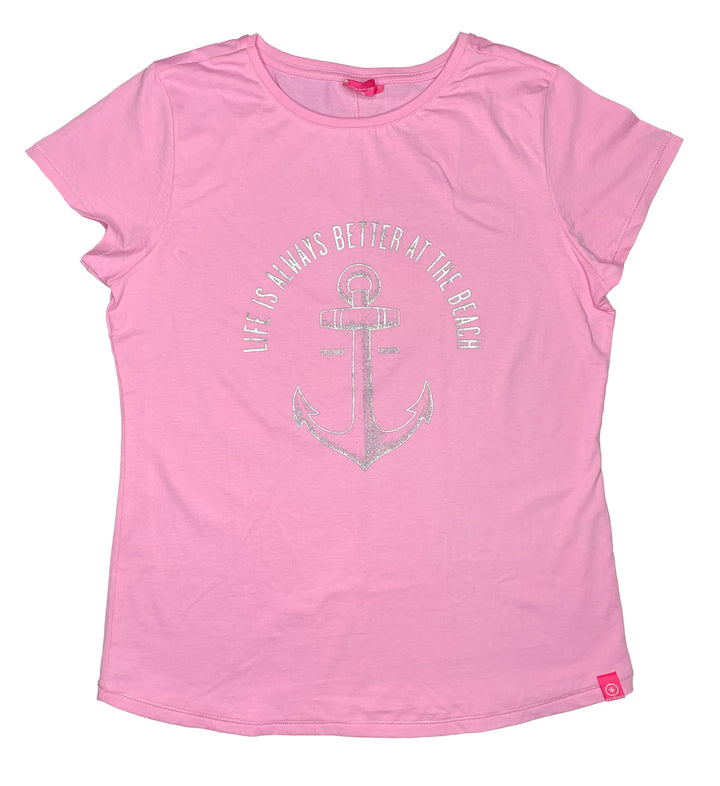 Salzhaut Damen T-Shirt "LIFE IS ALWAYS BETTER AT THE BEACH"