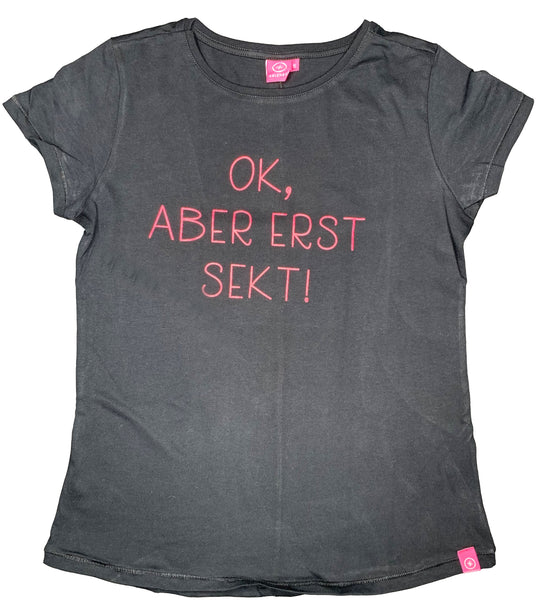 Salzhaut Damen T-Shirt "OK, ABER ERST SEKT!"