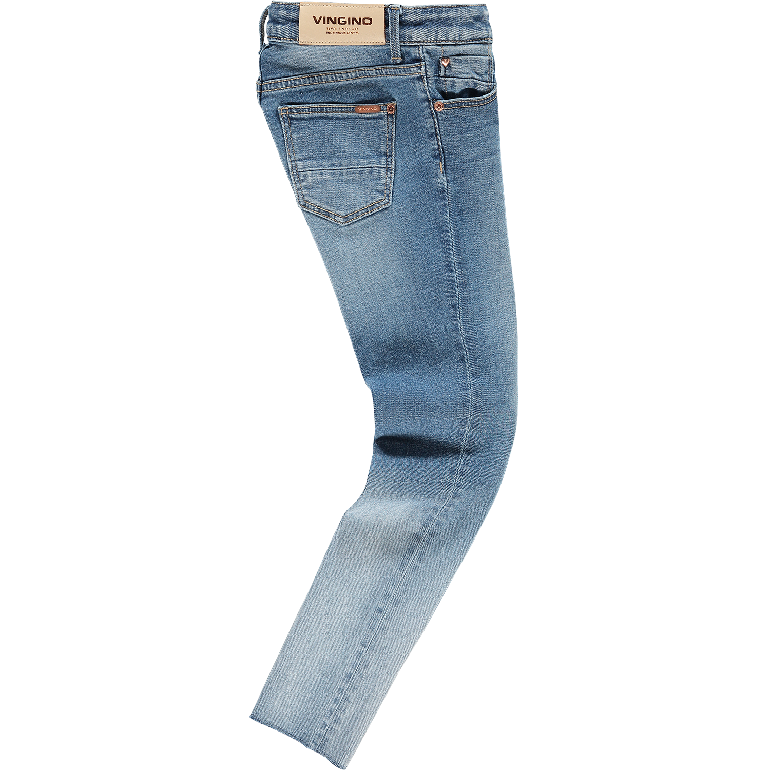 Vingino Mädchen Jeans Amia Bleach Skinny Cropped