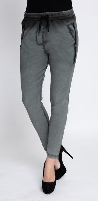 Zhrill Damen Joggpant Stoffhose Anzugshose Tapered Cropped Slim Fit Fabia