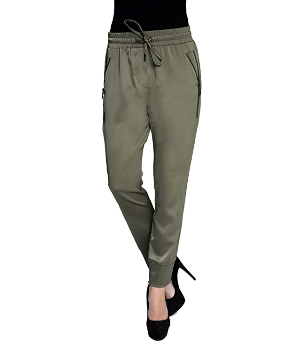 Zhrill Damen Joggpant Stoffhose Anzugshose Tapered Cropped Slim Fit Fabia