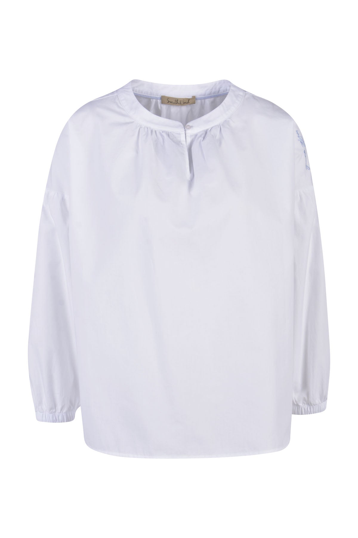 Smith & Soul Damen Dropped Shoulder Cotten Blouse