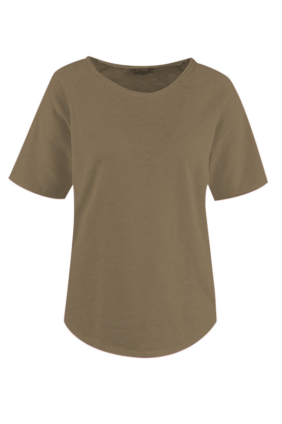 Smith & Soul Damen Basic T-Shirt Sweat Short