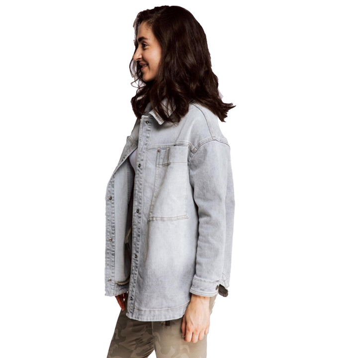 Zhrill Damen Oversized Jeansjacke SUJI - grey