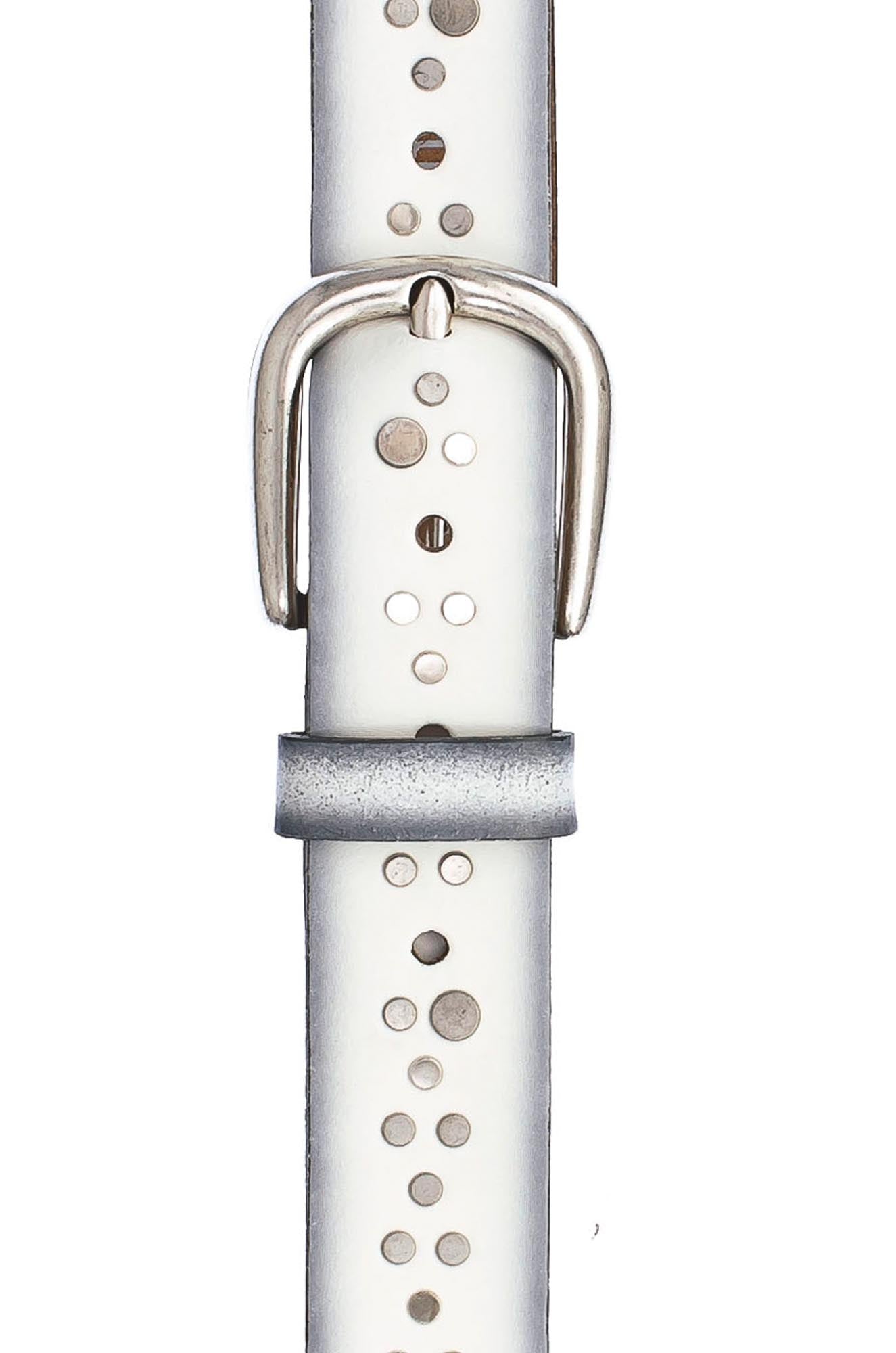 VANZETTI Damen Nieten Ledergürtel Made in Germany V5030A6505