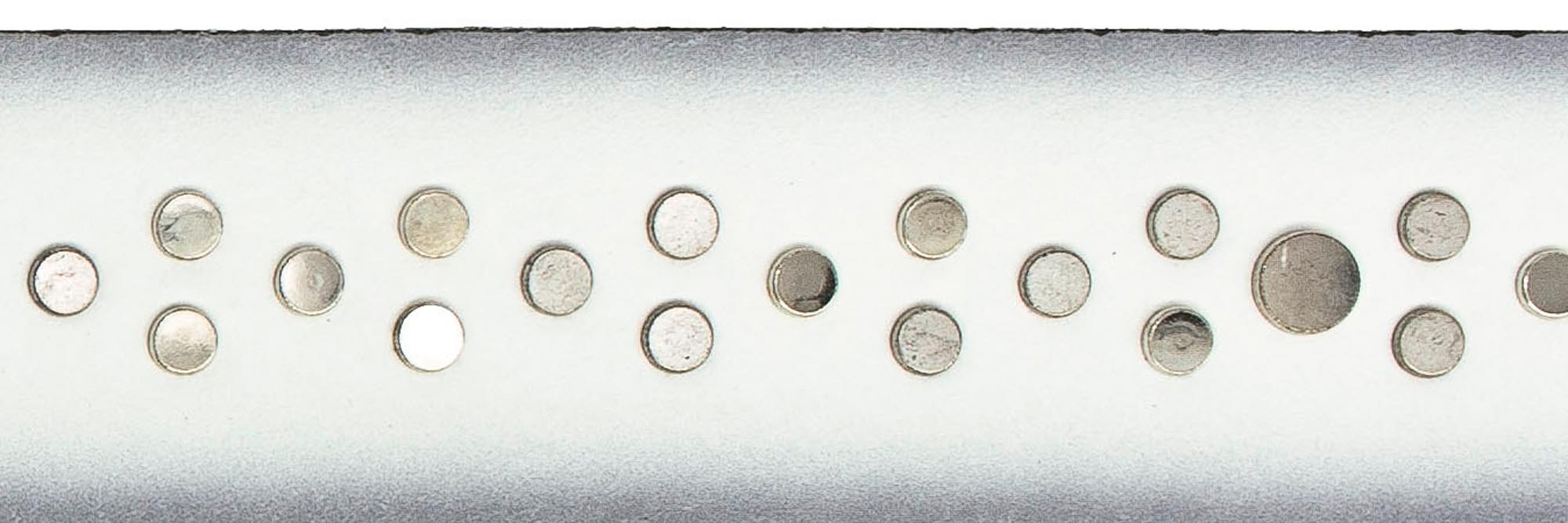 VANZETTI Damen Nieten Ledergürtel Made in Germany V5030A6505