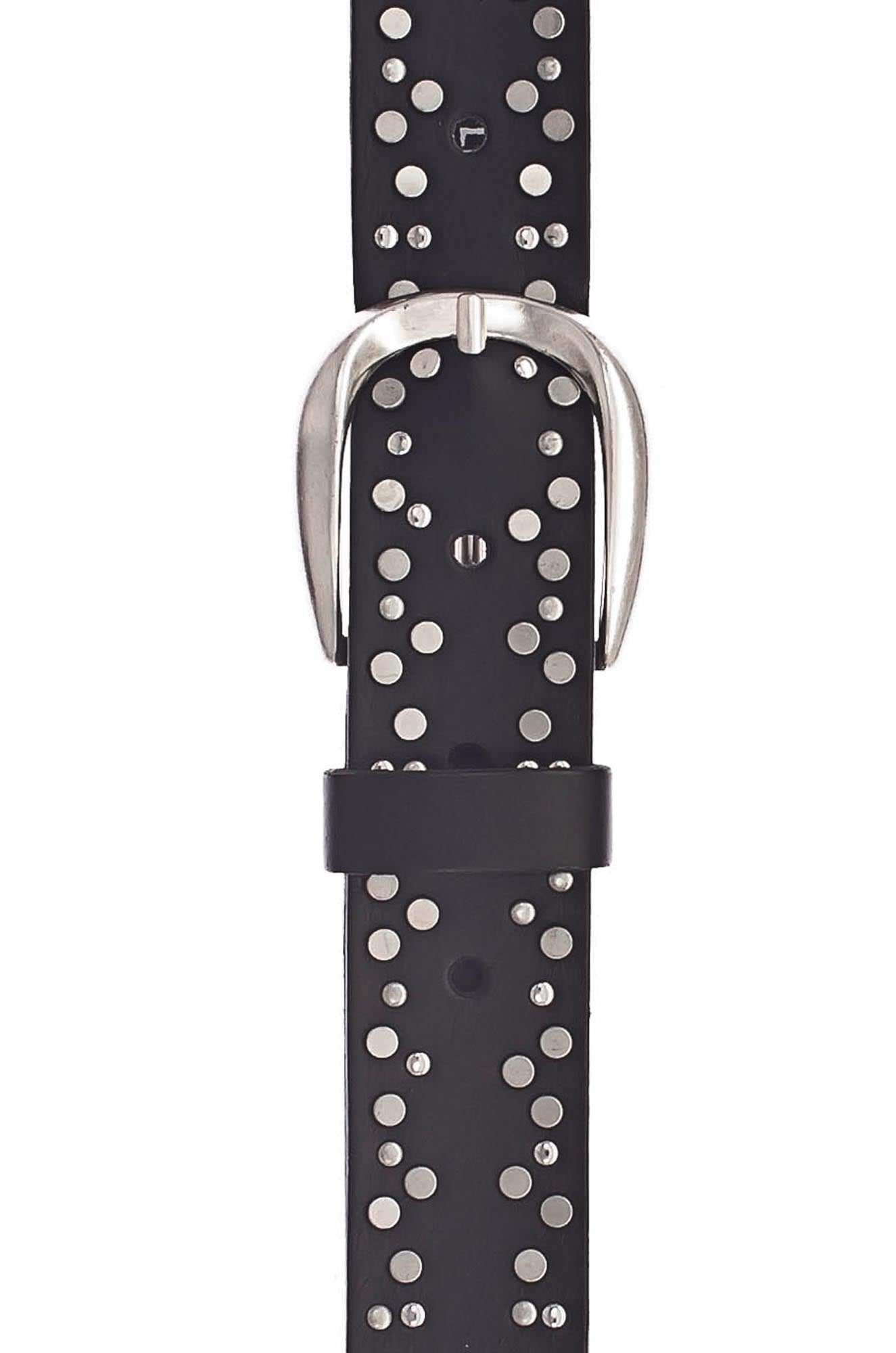VANZETTI Damen Nieten Ledergürtel Made in Germany V5221A6492