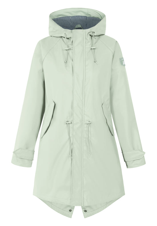 Derbe Damen Regenmantel PU-Friese Traveby fisher