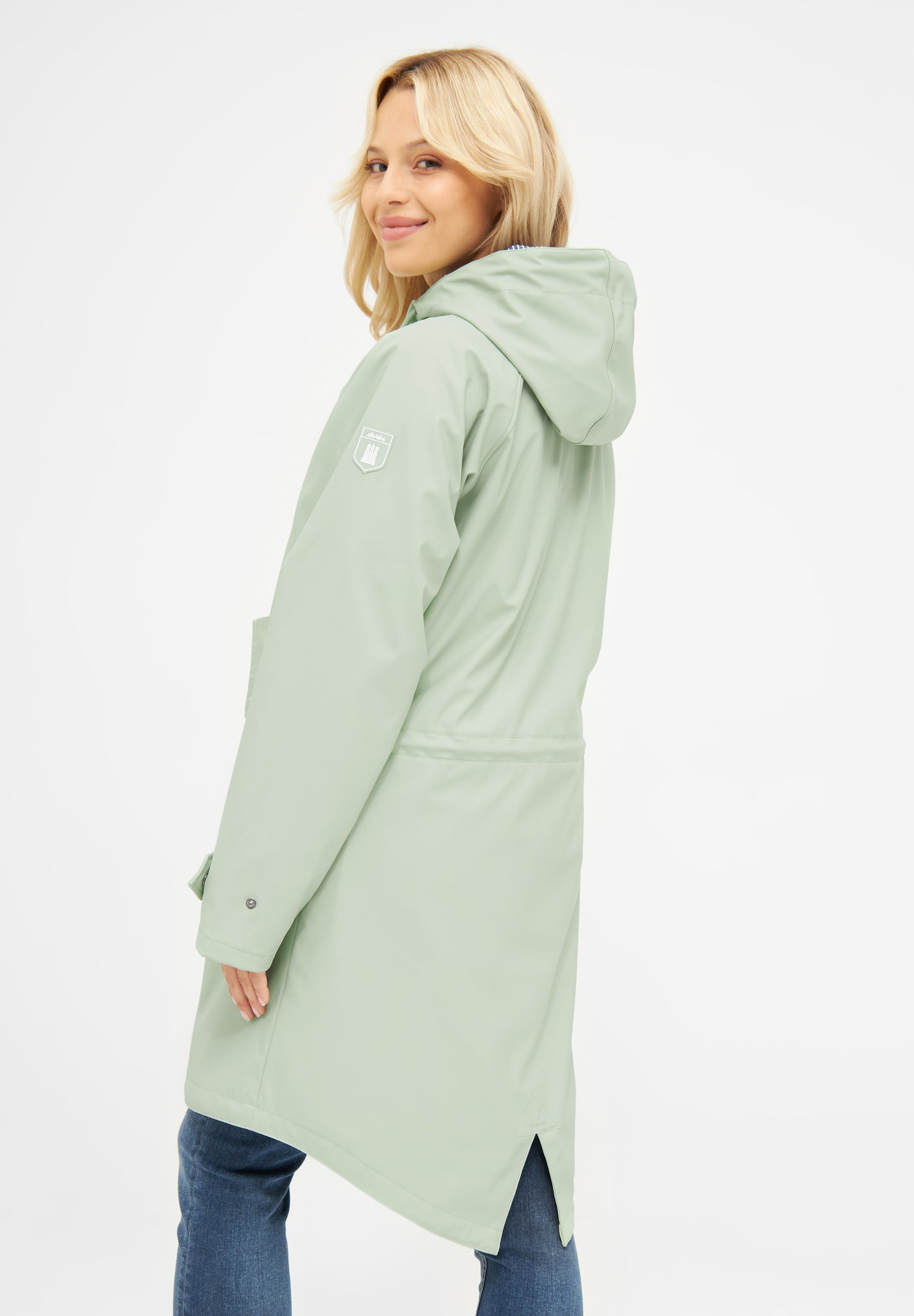 Derbe Damen Regenmantel PU-Friese Traveby fisher