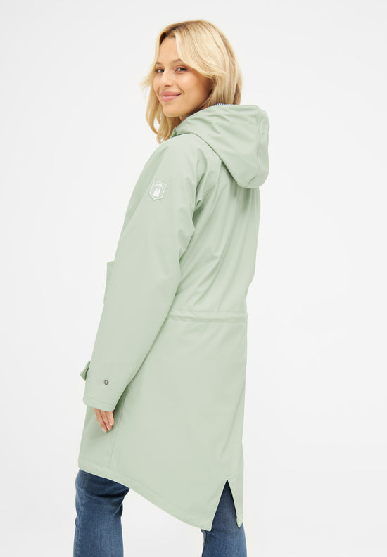 Derbe Damen Regenmantel PU-Friese Traveby fisher