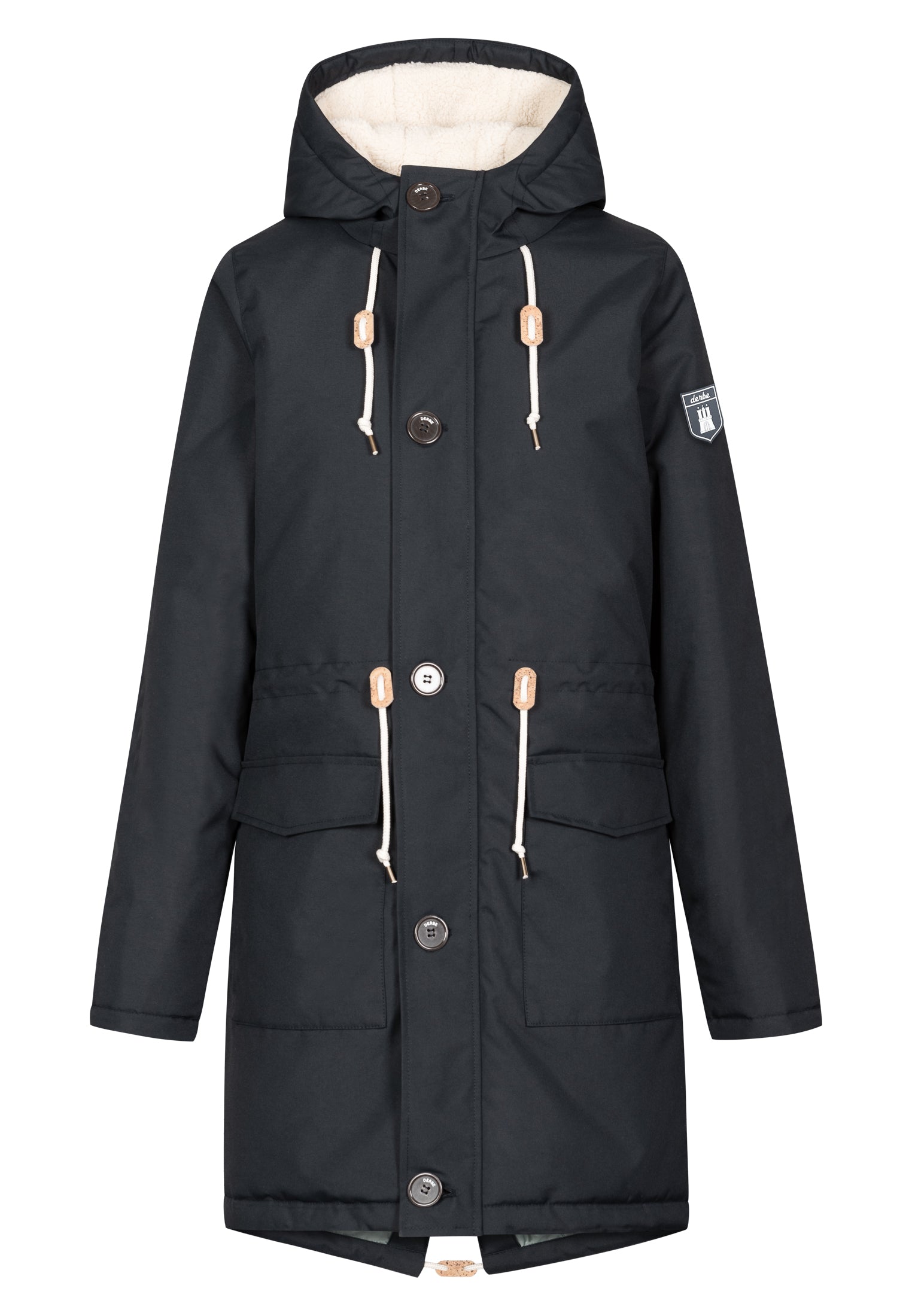 Derbe Damen Wintermantel W-01-XX-Friese- Festholm