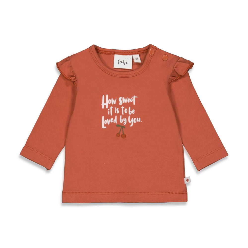 Feetje Baby Girl Longsleeve How Sweet - Cherry