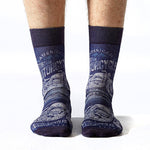 Wigglesteps Men Socks BLUE MOTORBIKE