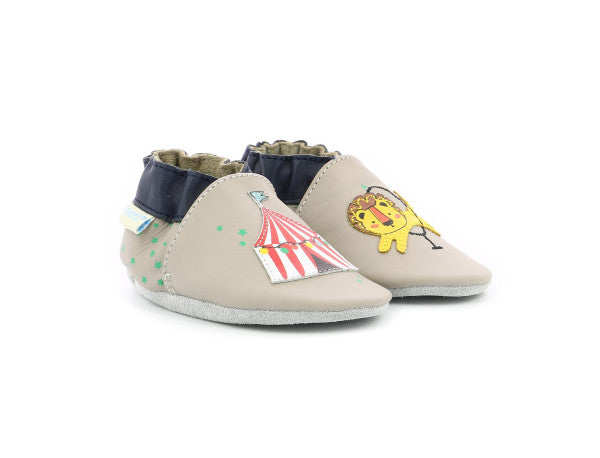 ROBEEZ Baby Unisex Hausschuhe Krabbelschuhe LION CIRCUS