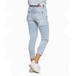ZHRILL Damen 7/8 Jeanshose Nova blue