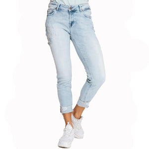 ZHRILL Damen 7/8 Jeanshose Nova blue