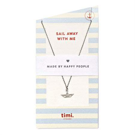 TIMI Boat Origami Necklace