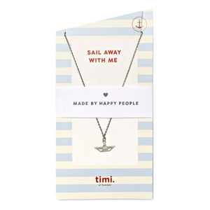 TIMI Boat Origami Necklace