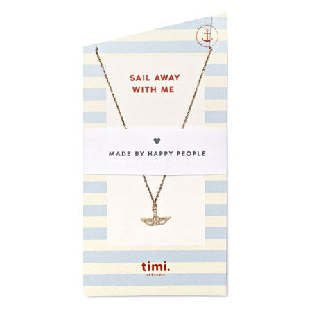 TIMI Boat Origami Necklace